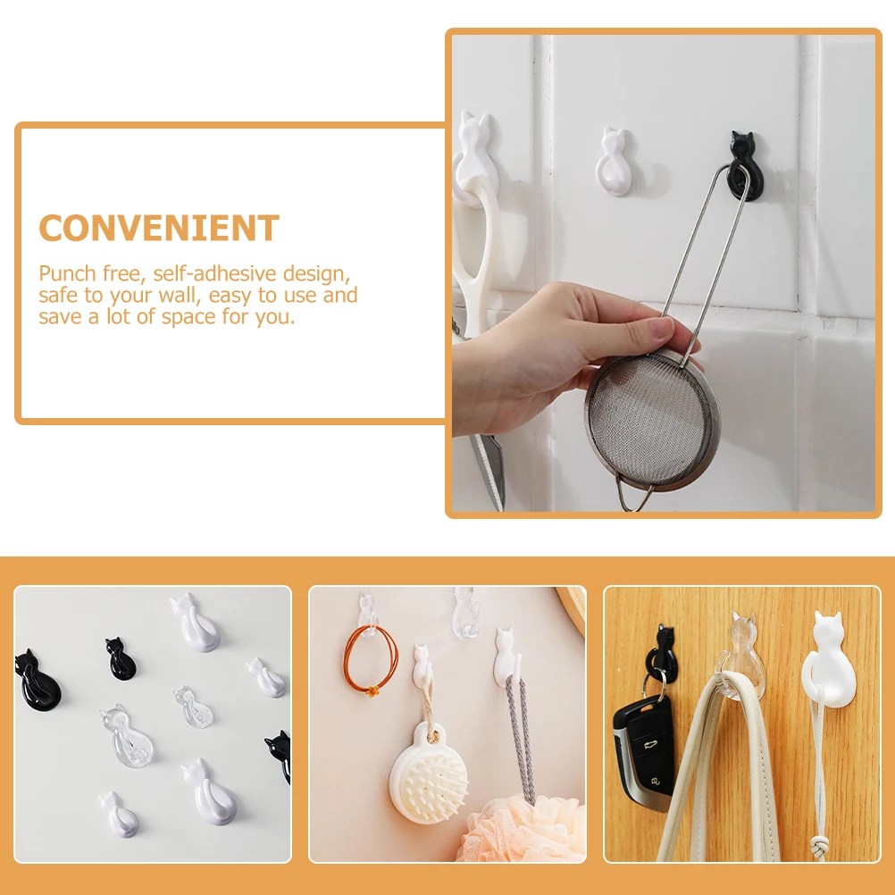 4pcs Cat Tail Hooks Adhesive Wall Mounts Cute Cartoon Plastic Hangers Bedroom Bathroom Closet Storage No Trace
4pcs Cat Tail Hooks Adhesive Wall Mounts Cute Cartoon Plastic Hangers Bedroom Bathroom Closet Storage No Trace