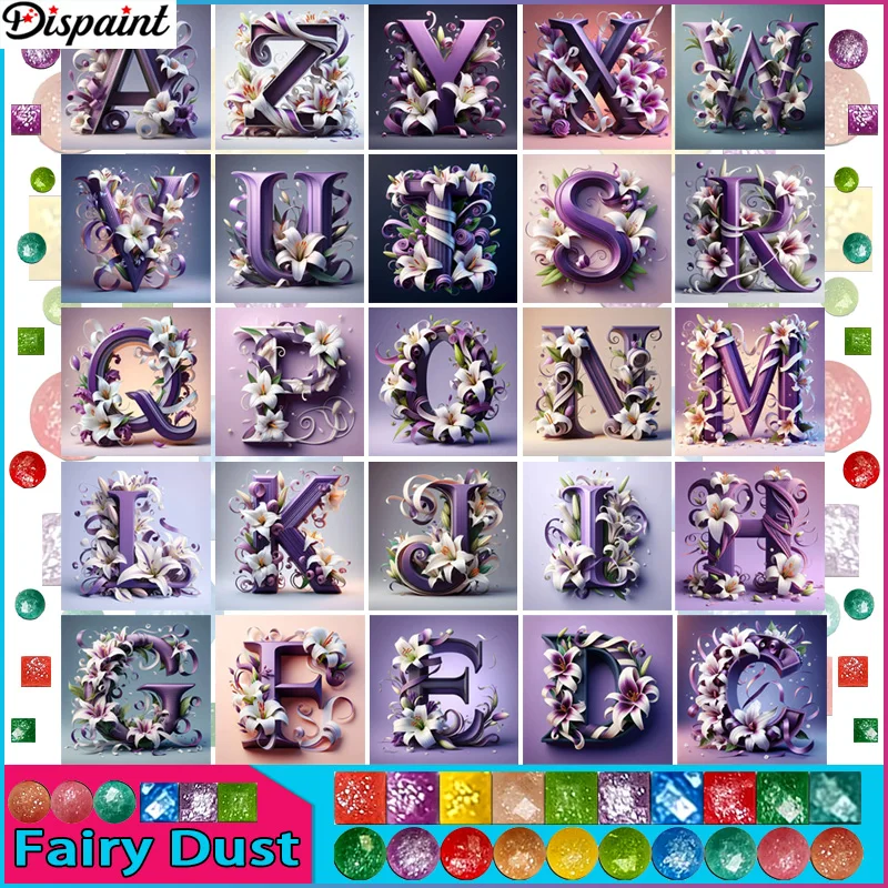 Dispaint Fairy Dust AB квадратная/круглая дрель 5D DIY алмазная живопись "буквенный цветок лилии" вышивка крестиком полный горный хрусталь
Dispaint Fairy Dust AB квадратная/круглая дрель 5D DIY алмазная живопись "буквенный цветок лилии" вышивка крестиком полный горный хрусталь