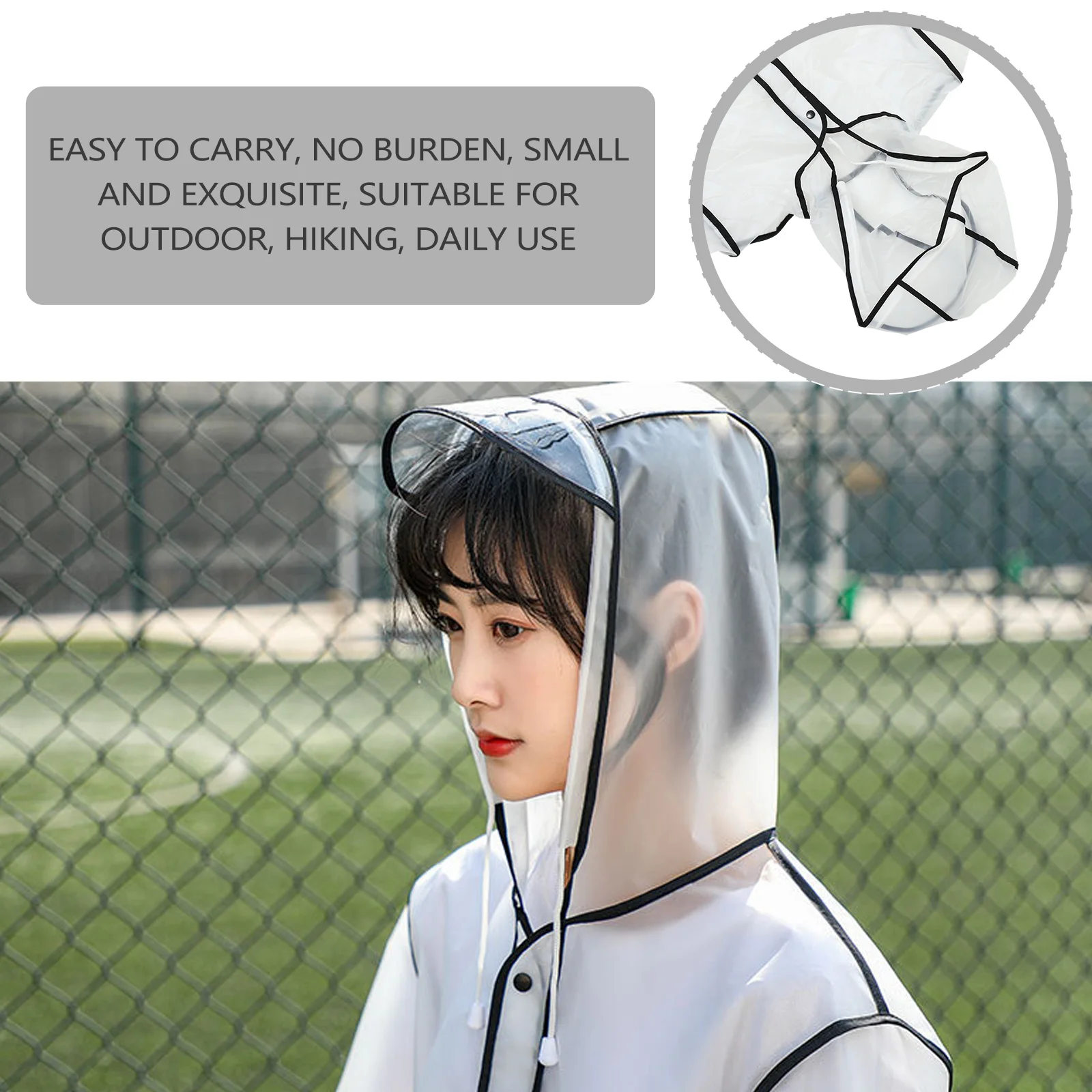Style Long Raincoat Coats for Women Transparent Adults Black Eva Hiking Gear Waterproof Jacket
Style Long Raincoat Coats for Women Transparent Adults Black Eva Hiking Gear Waterproof Jacket