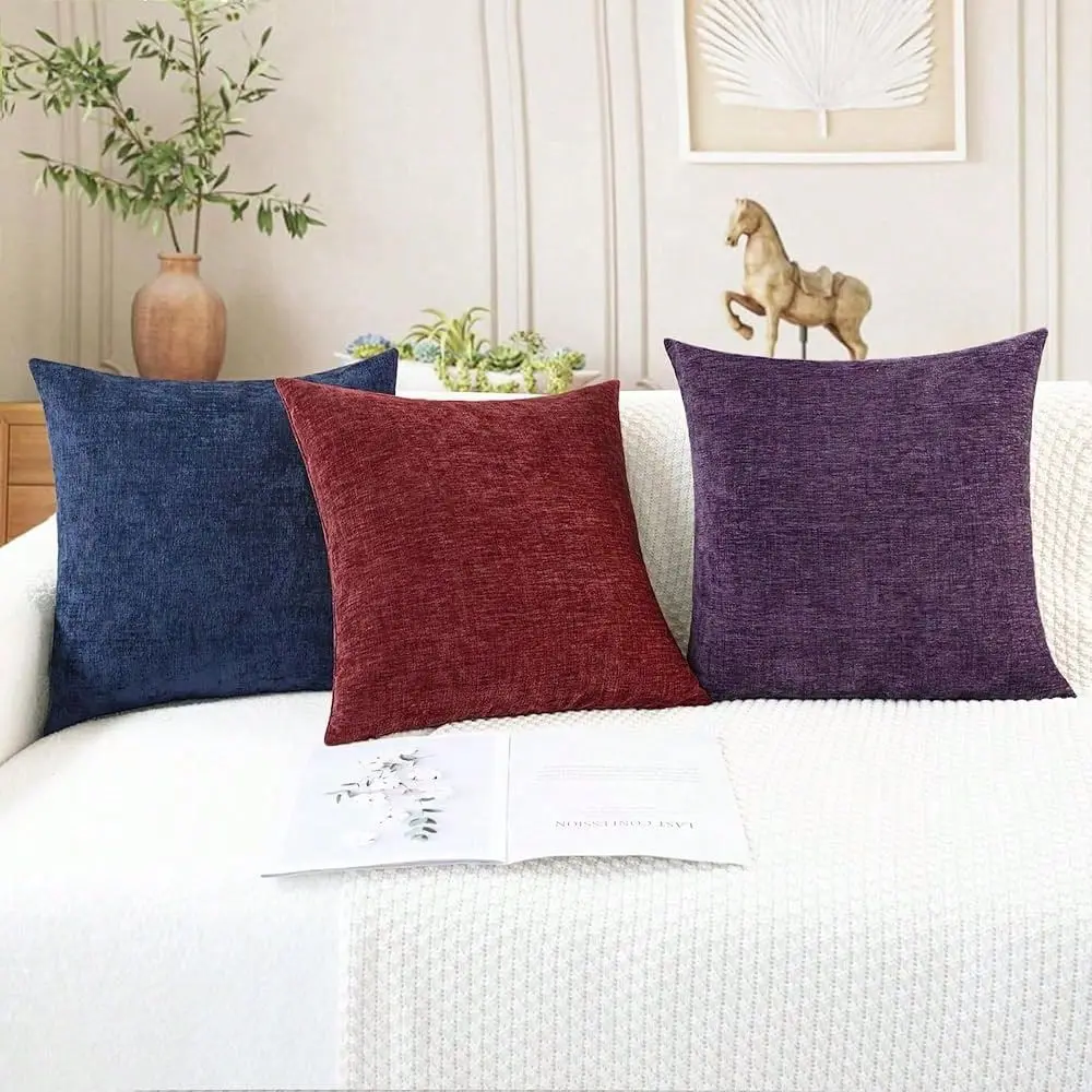 Throw Pillow Covers Decorative 12 X 20 Inches Pack Of 2 Cozy Chenille Cushion Cases For Couch Sofa Bed Living Room Home Plum Pu
Throw Pillow Covers Decorative 12 X 20 Inches Pack Of 2 Cozy Chenille Cushion Cases For Couch Sofa Bed Living Room Home Plum Pu