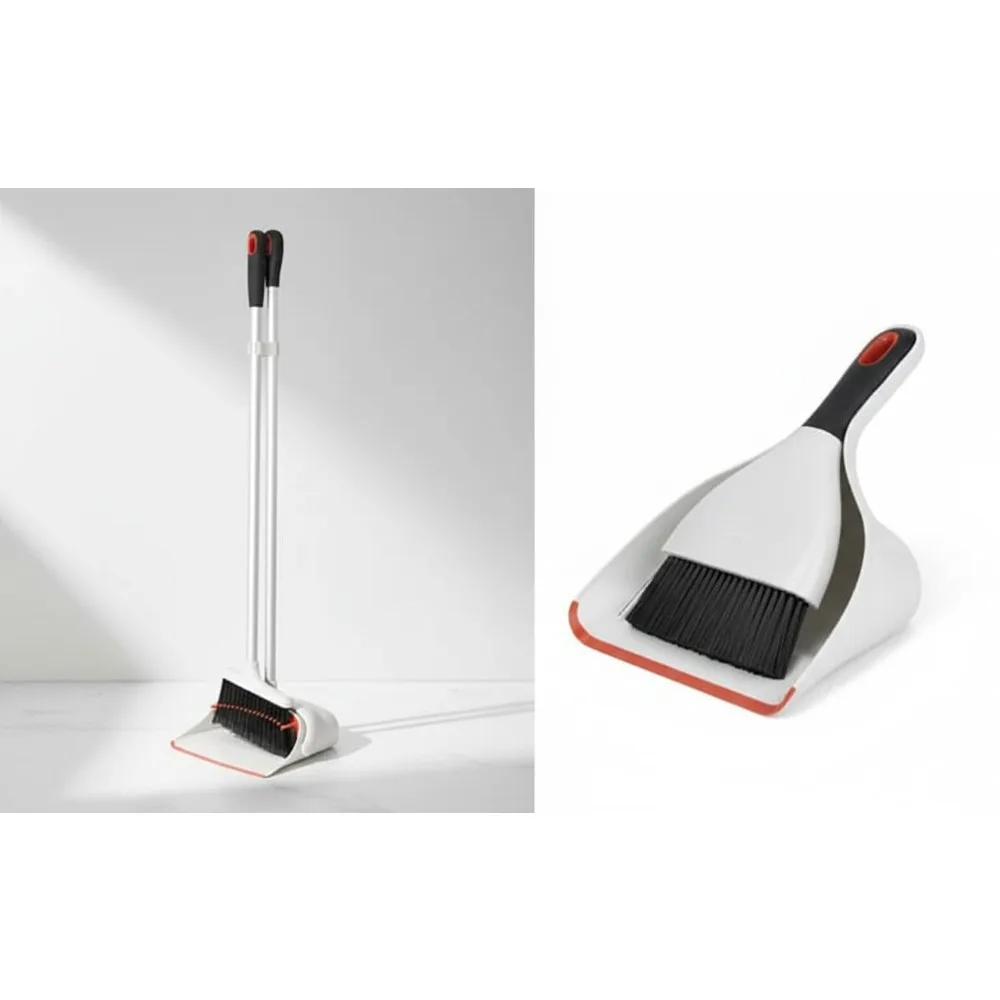 Ergonomic Upright Sweep Set with Flexible Dustpan and Brush for Efficient Home Cleaning
Ergonomic Upright Sweep Set with Flexible Dustpan and Brush for Efficient Home Cleaning