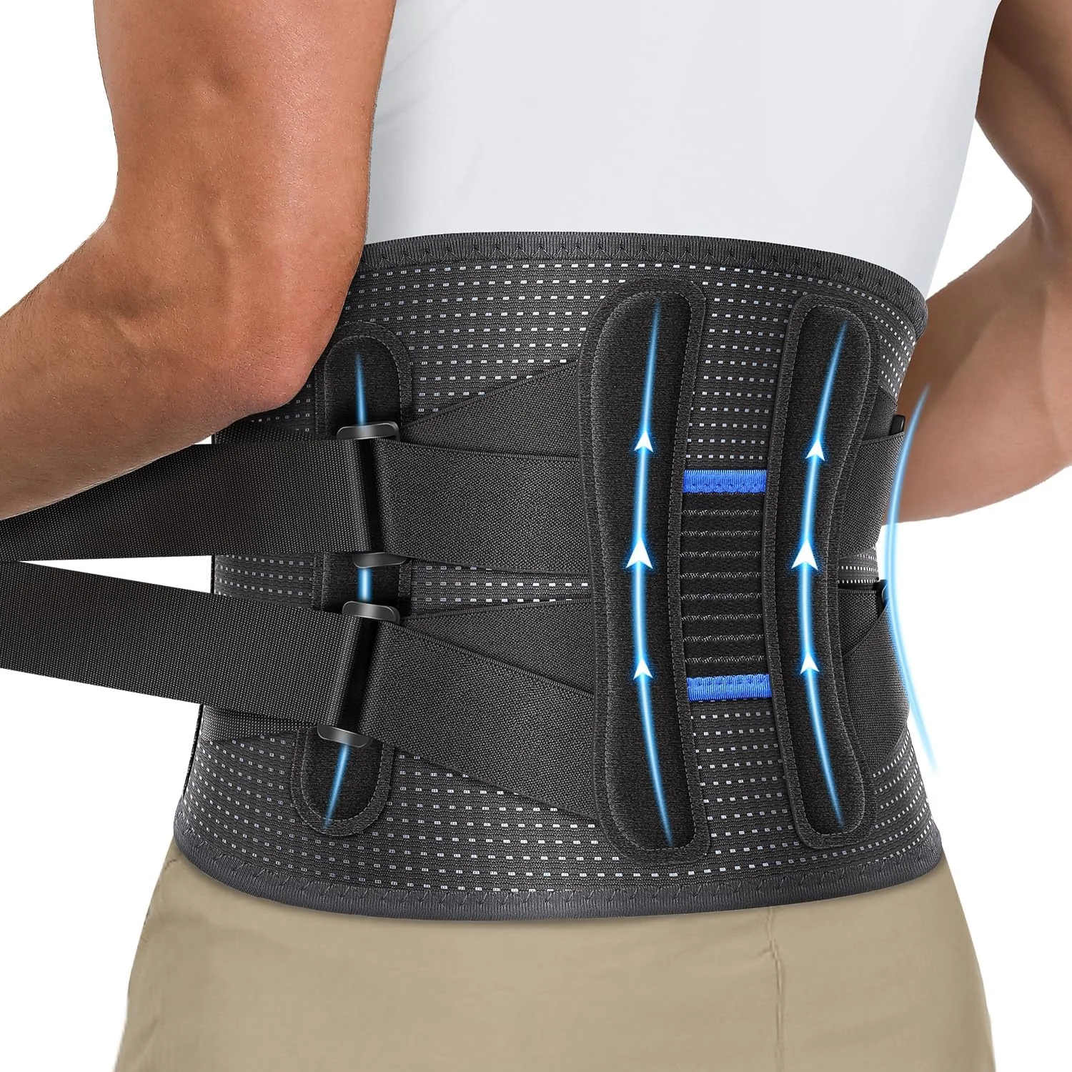 Back Brace for Back Pain Made for Men and Women, Helps with Herniated Discs and Heavy Lifting, Breathable and Easy to Adjust (
Back Brace for Back Pain Made for Men and Women, Helps with Herniated Discs and Heavy Lifting, Breathable and Easy to Adjust (