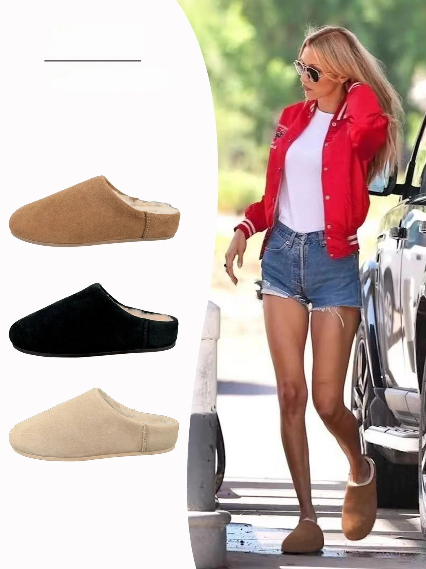 Women's Furry Slippers Autumn Winter f Slippers Warm Cotton Slippers Leather Fur Inteated Slip-On round Toe Flat Heel
Women's Furry Slippers Autumn Winter f Slippers Warm Cotton Slippers Leather Fur Inteated Slip-On round Toe Flat Heel