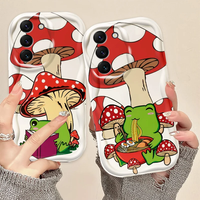 Cartoon Frog Cute Mushroom For Samsung S24 S23 S21 S20 Ultra Plus FE A73 A72 A71 A51 A31 A05S A05 A04 5G Wave Oil Soft
Cartoon Frog Cute Mushroom For Samsung S24 S23 S21 S20 Ultra Plus FE A73 A72 A71 A51 A31 A05S A05 A04 5G Wave Oil Soft