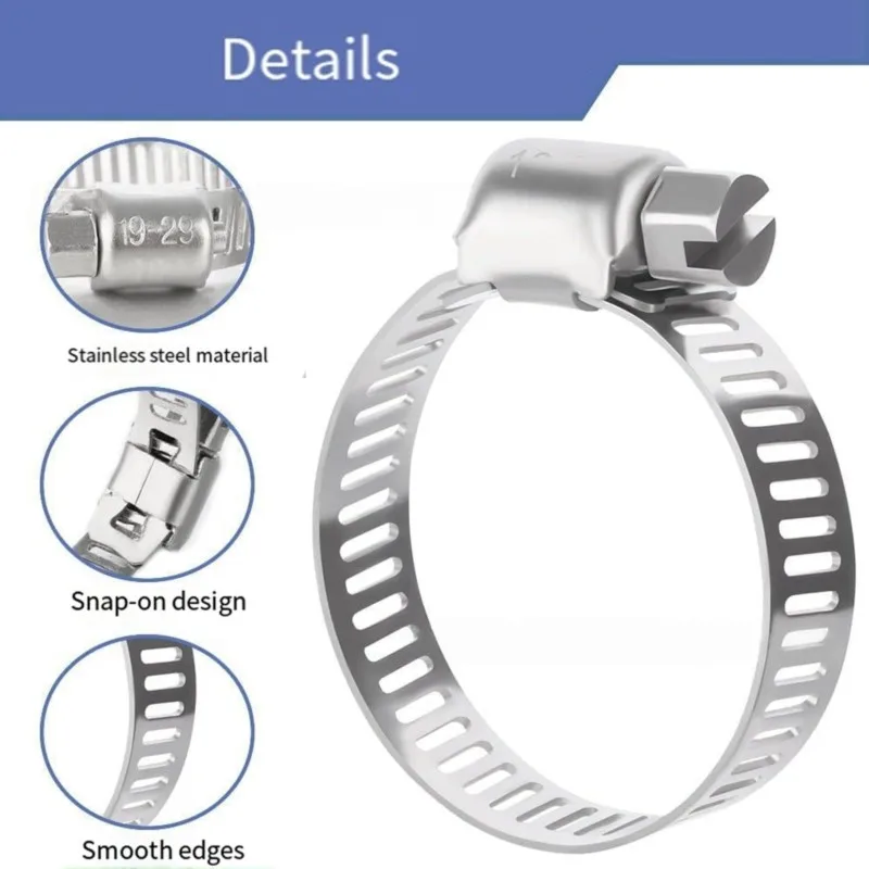 ABGH-For Industrial Plumbing And Automotive Application Hose Clamps Stainless Steel Worm Drive Tube Clips
ABGH-For Industrial Plumbing And Automotive Application Hose Clamps Stainless Steel Worm Drive Tube Clips