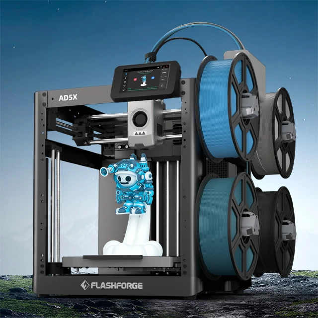 AD5X 4-Color FDM 3D Printer Automatic New Fast 600mm/s Max Speed Multi-Color Prototyping PLA Molding
AD5X 4-Color FDM 3D Printer Automatic New Fast 600mm/s Max Speed Multi-Color Prototyping PLA Molding