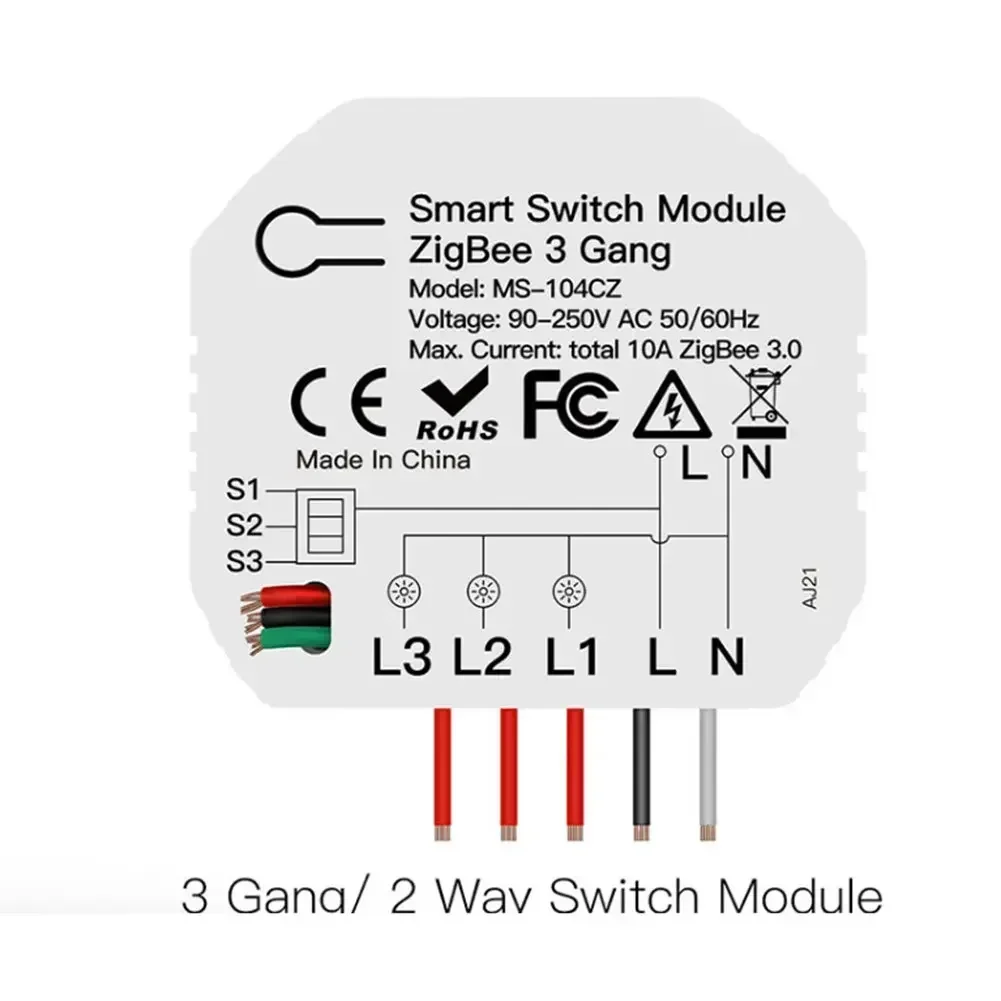 1pc WiFi For Tuya Smart Switch Module For ZIGBEE 3.0 Light Switch Module Combines WiFi And Compatible-Bluetooth Smart Home Parts
1pc WiFi For Tuya Smart Switch Module For ZIGBEE 3.0 Light Switch Module Combines WiFi And Compatible-Bluetooth Smart Home Parts