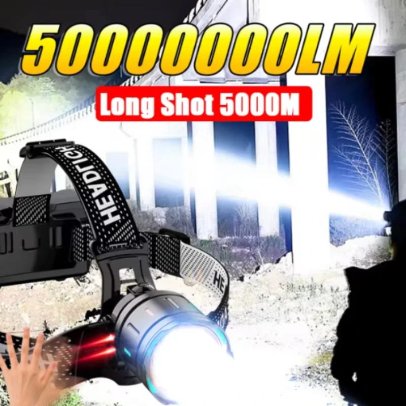 2025 New High Powerful 800W LED Headlight 10000000LM Super Bright Zoom Waterproof Headlamp Outdoor Camping Work Hunting Lantern
2025 New High Powerful 800W LED Headlight 10000000LM Super Bright Zoom Waterproof Headlamp Outdoor Camping Work Hunting Lantern