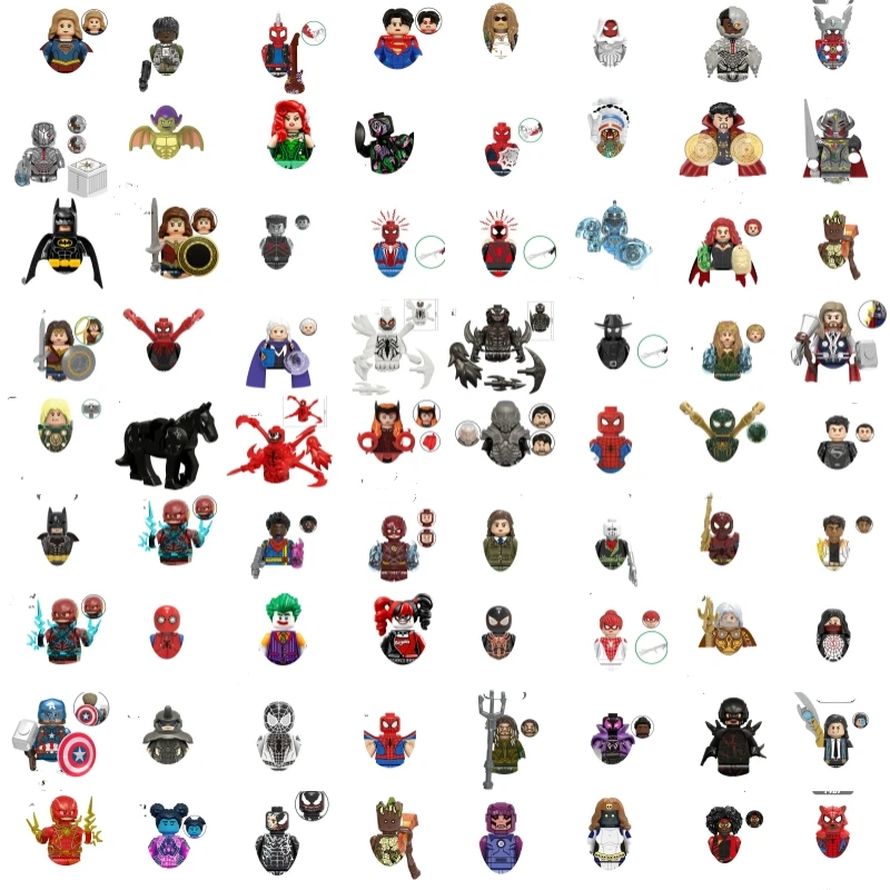 Hot Super Hero Cartoon Character Building Blocks Anime Bricks Dolls Mini Action Toy Figures Assemble Blocks Children Gifts
Hot Super Hero Cartoon Character Building Blocks Anime Bricks Dolls Mini Action Toy Figures Assemble Blocks Children Gifts