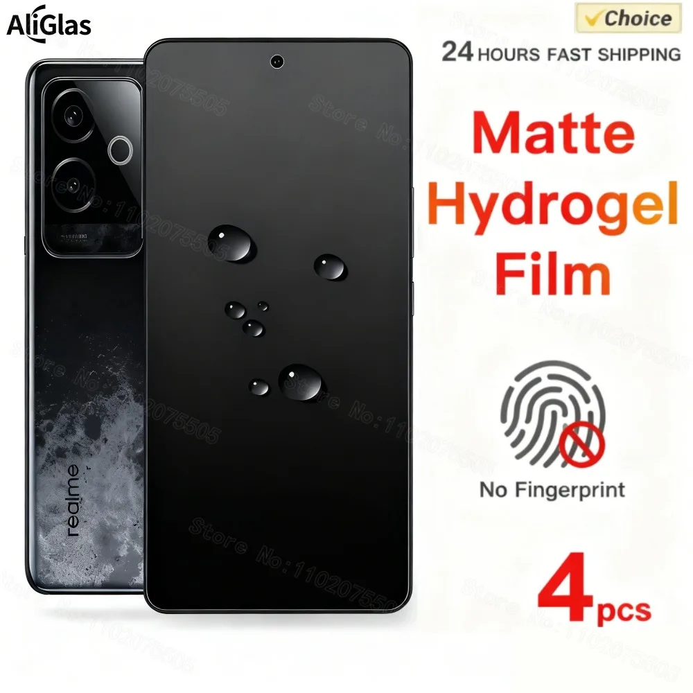 4Pieces Matte Hydrogel Film for Realme 15 Pro 15T 14 13 12 11 Pro+ Anti Fingerprint Film for Realme GT 8 Pro,GT 7 Pro Soft Film
4Pieces Matte Hydrogel Film for Realme 15 Pro 15T 14 13 12 11 Pro+ Anti Fingerprint Film for Realme GT 8 Pro,GT 7 Pro Soft Film