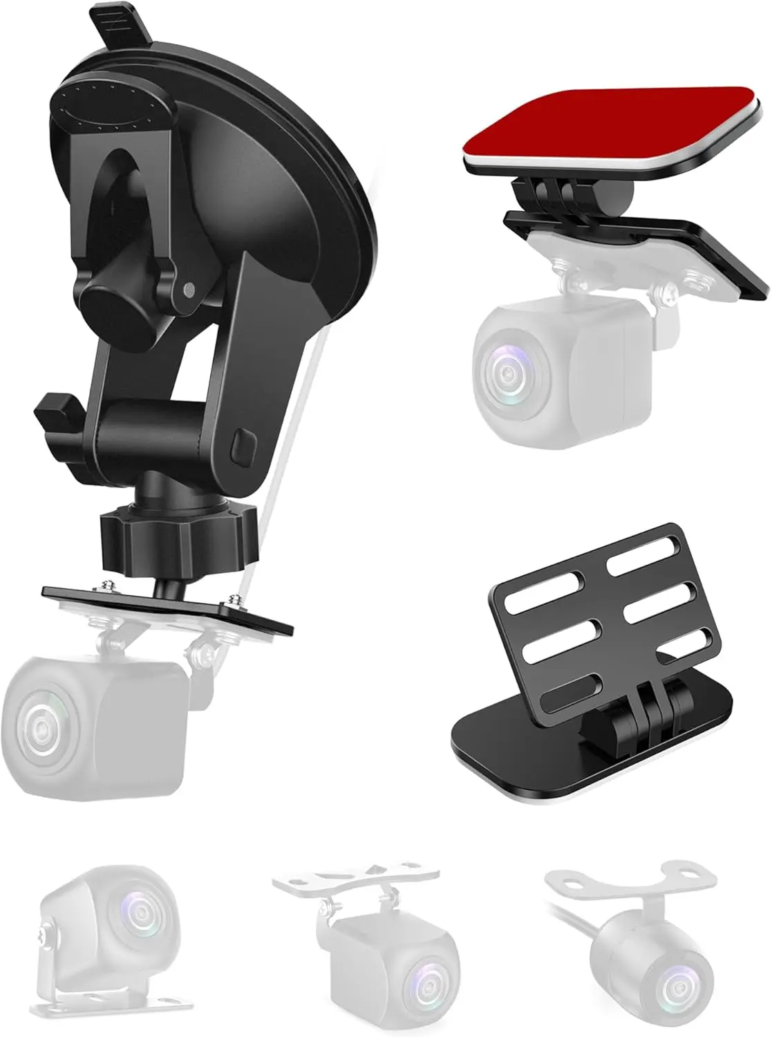 Universal Rear Camera Mount (2 Pack), Adjustable Windshield Bracket for Dash Cam Backup Camera
Universal Rear Camera Mount (2 Pack), Adjustable Windshield Bracket for Dash Cam Backup Camera