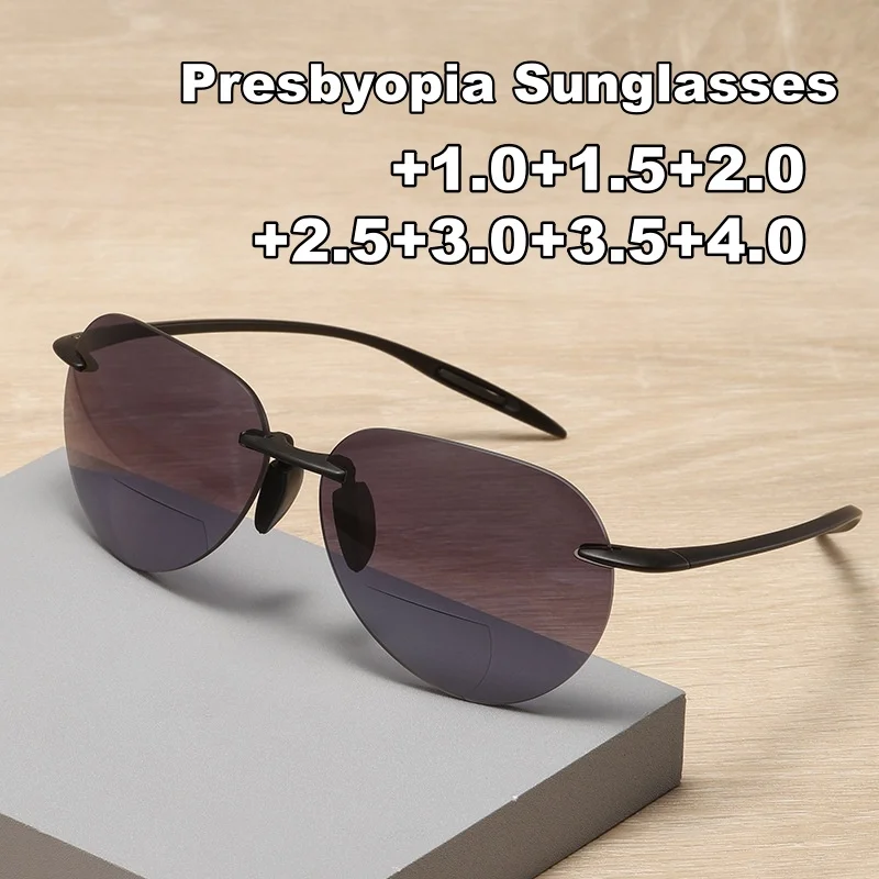 TR90 Frog-Style Bifocal Presbyopia Sunglasses Unisex Bifocal Reading Glasses for Distance and Near Vision Outdoor Shades Eyewear
TR90 Frog-Style Bifocal Presbyopia Sunglasses Unisex Bifocal Reading Glasses for Distance and Near Vision Outdoor Shades Eyewear