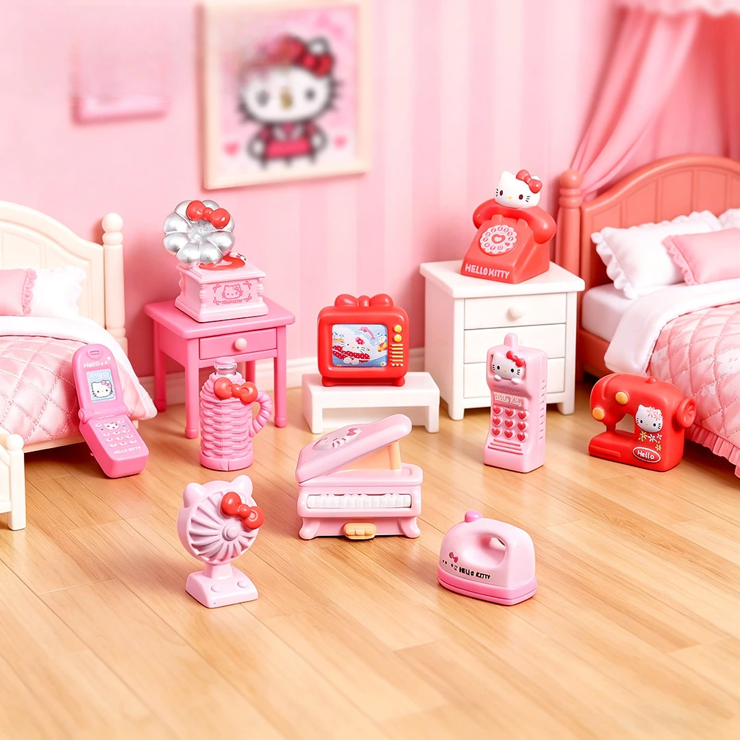 100pcs Kawaii Sanrio Hello Kitty Cartoon TV Sewing Machine Telephone Resin Mini Cabochon DIY Accessories Dollhouse Decor
100pcs Kawaii Sanrio Hello Kitty Cartoon TV Sewing Machine Telephone Resin Mini Cabochon DIY Accessories Dollhouse Decor