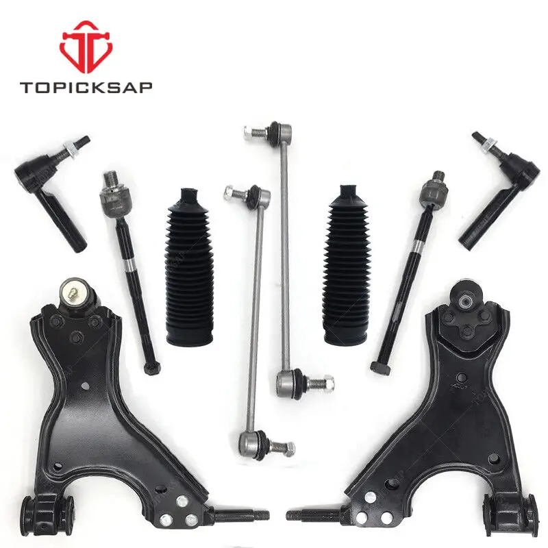 TOPICKSAP New 10pcs Front Suspension Kit Control Arm Ball Joints Tie Rod Ends Sets for BUICK ENCLAVE CHEVROLET SATURN 2007-2017
TOPICKSAP New 10pcs Front Suspension Kit Control Arm Ball Joints Tie Rod Ends Sets for BUICK ENCLAVE CHEVROLET SATURN 2007-2017