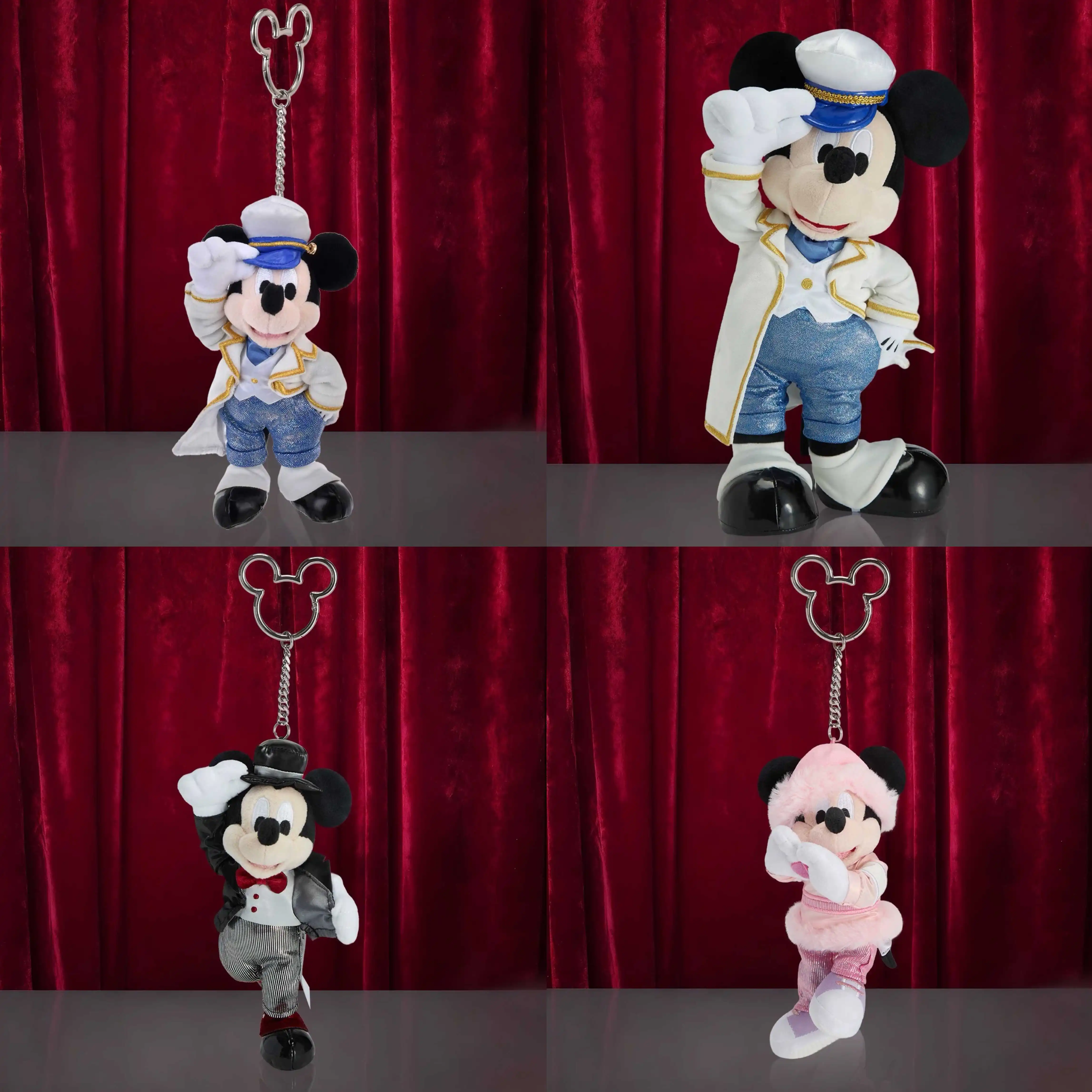 Disney cartoon star Mickey Mouse dressed in a white formal outfit - plush toy, keychain, children's gift and souvenir
Disney cartoon star Mickey Mouse dressed in a white formal outfit - plush toy, keychain, children's gift and souvenir