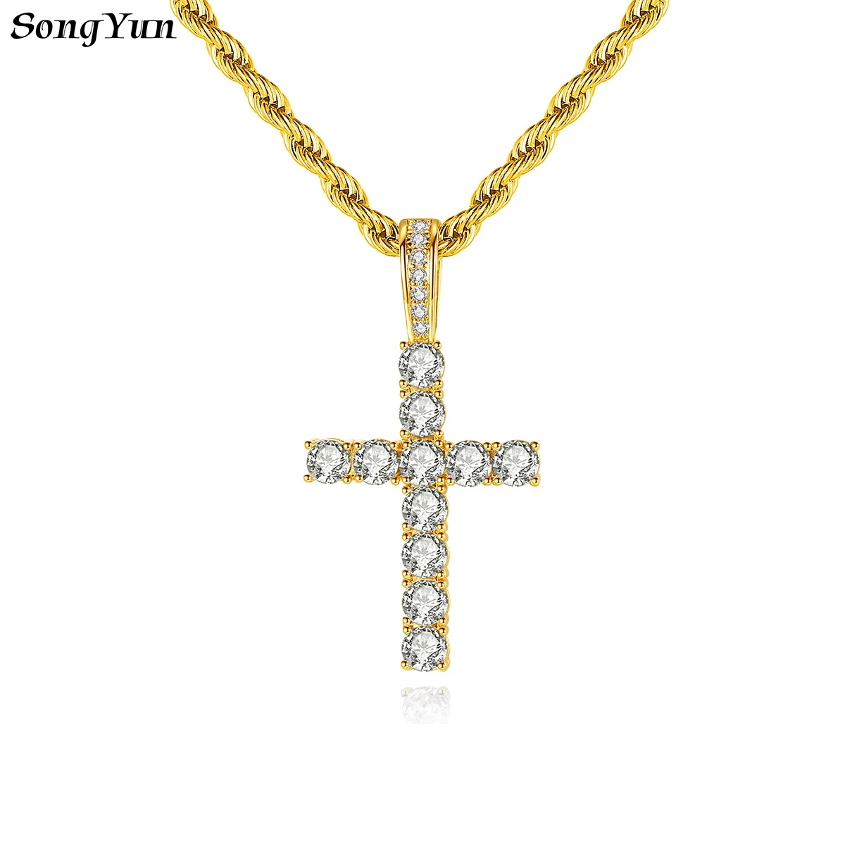 SongYun Jewelry Manufacturer MHT Zircon cross pendant Hip hop men and women street necklace accessories punk accessories
SongYun Jewelry Manufacturer MHT Zircon cross pendant Hip hop men and women street necklace accessories punk accessories