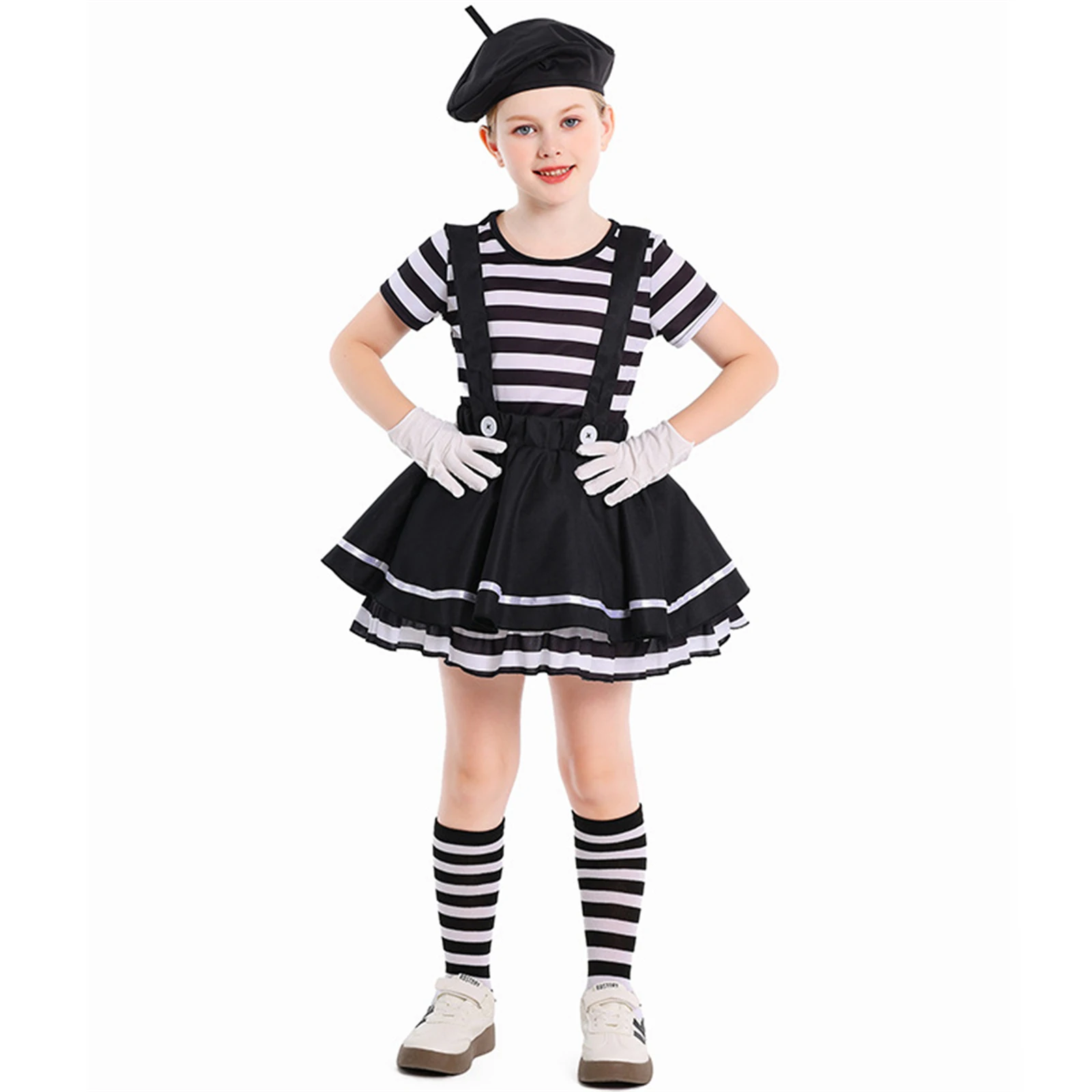 Artist Costume for Girls Black White Clown Cosplay Child Toddler Teenss Role Play Outfit for Halloween Stage Performance
Artist Costume for Girls Black White Clown Cosplay Child Toddler Teenss Role Play Outfit for Halloween Stage Performance