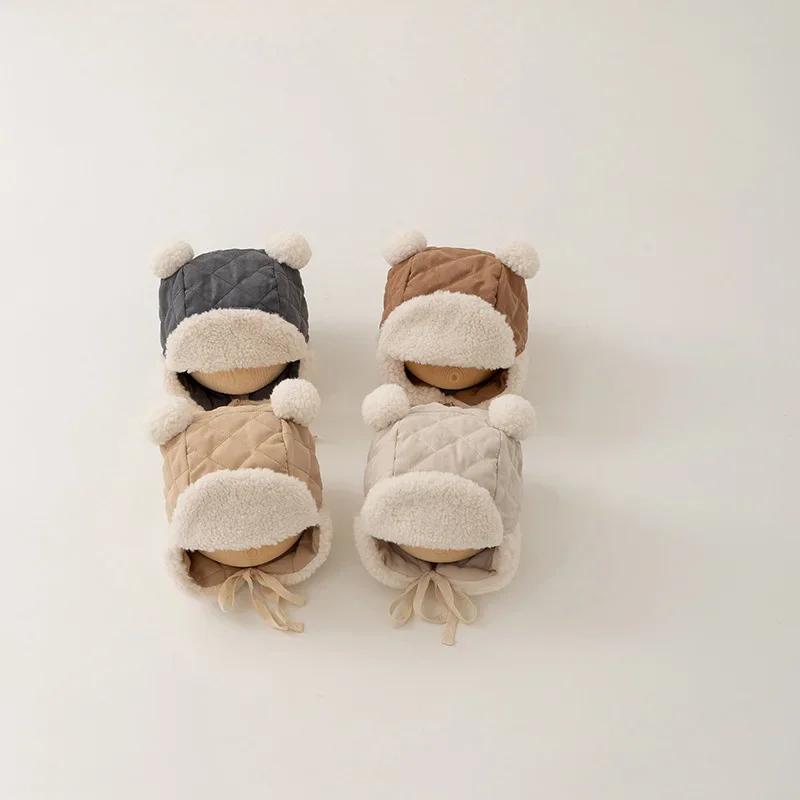 Lamb Fleece Children Ear Protection Hat Winter Baby Earmuffs Cap 0-1Year Infant Windproof Warm Headgear Bonnet Bear Kids Beanies
Lamb Fleece Children Ear Protection Hat Winter Baby Earmuffs Cap 0-1Year Infant Windproof Warm Headgear Bonnet Bear Kids Beanies