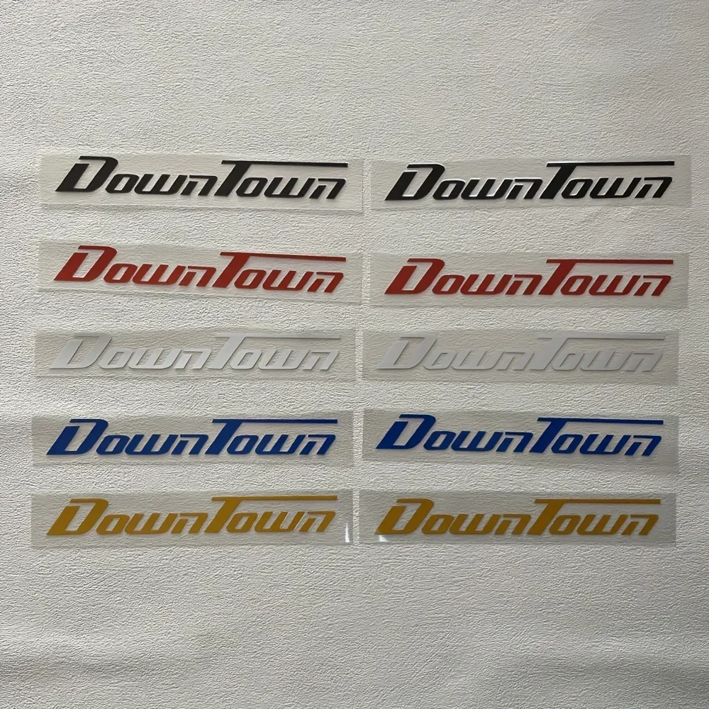 2 шт./компл. автомобильные наклейки «DownTownTown», несколько цветов, дизайнерские наклейки с логотипом, уникальные автомобильные брендовые аксессуары
2 шт./компл. автомобильные наклейки «DownTownTown», несколько цветов, дизайнерские наклейки с логотипом, уникальные автомобильные брендовые аксессуары