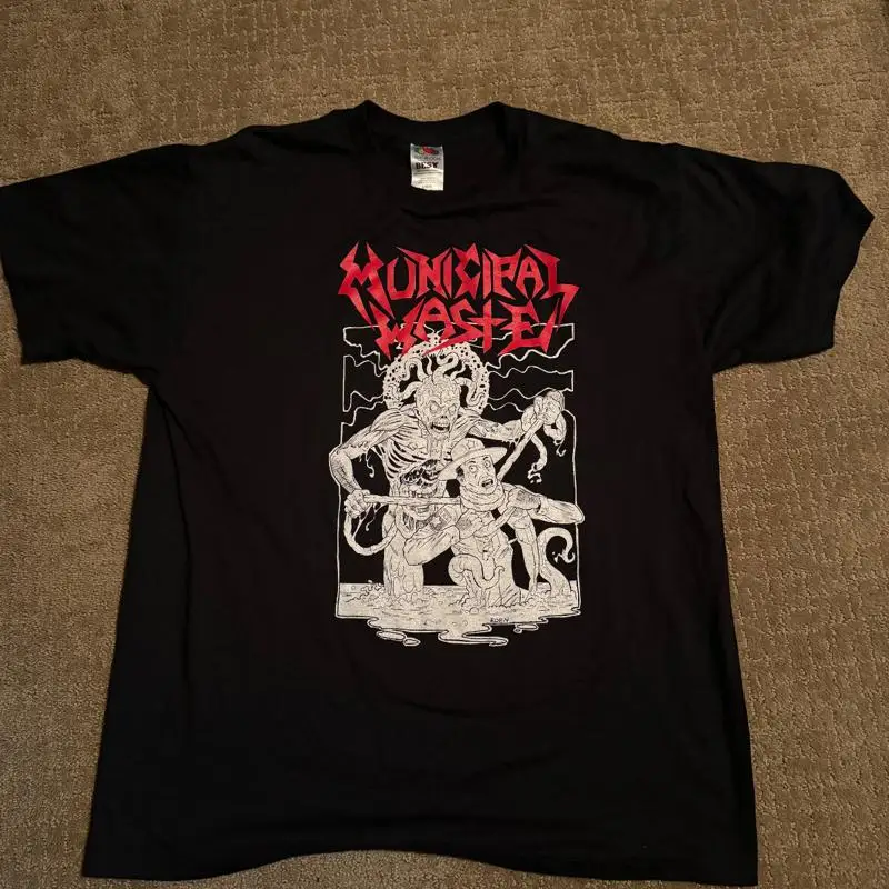 Винтажная рубашка MUNICIPAL WASTE (2005), L, Токсичный Холокост, Power Trip, Нагнетаемая
Винтажная рубашка MUNICIPAL WASTE (2005), L, Токсичный Холокост, Power Trip, Нагнетаемая