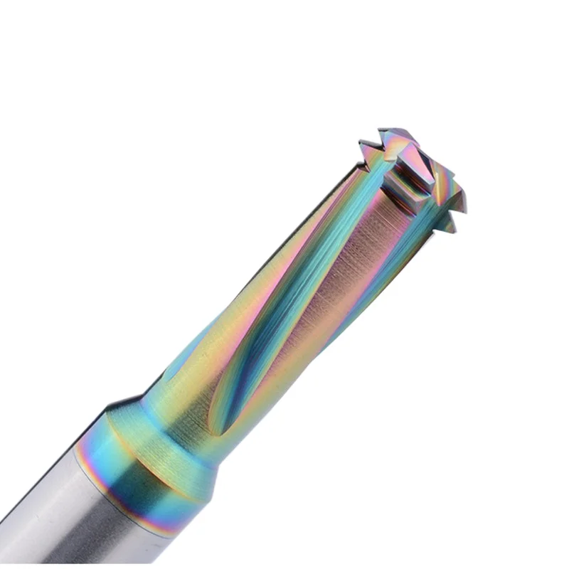 Muti-function thread end mill M1 M3/4/5/6/8/10/12 DLC coating thread milling cutter for AL,Cu,acrylic,AL base
Muti-function thread end mill M1 M3/4/5/6/8/10/12 DLC coating thread milling cutter for AL,Cu,acrylic,AL base