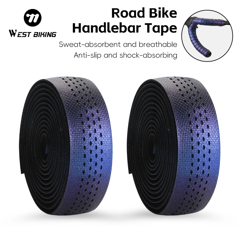 WEST BIKING Road Bike Handlebar Tape Non-Slip Shock Absorbing Bicycle Bar Belt Soft Wear-Resistant Cycling Strap Bike Accessory
WEST BIKING Road Bike Handlebar Tape Non-Slip Shock Absorbing Bicycle Bar Belt Soft Wear-Resistant Cycling Strap Bike Accessory