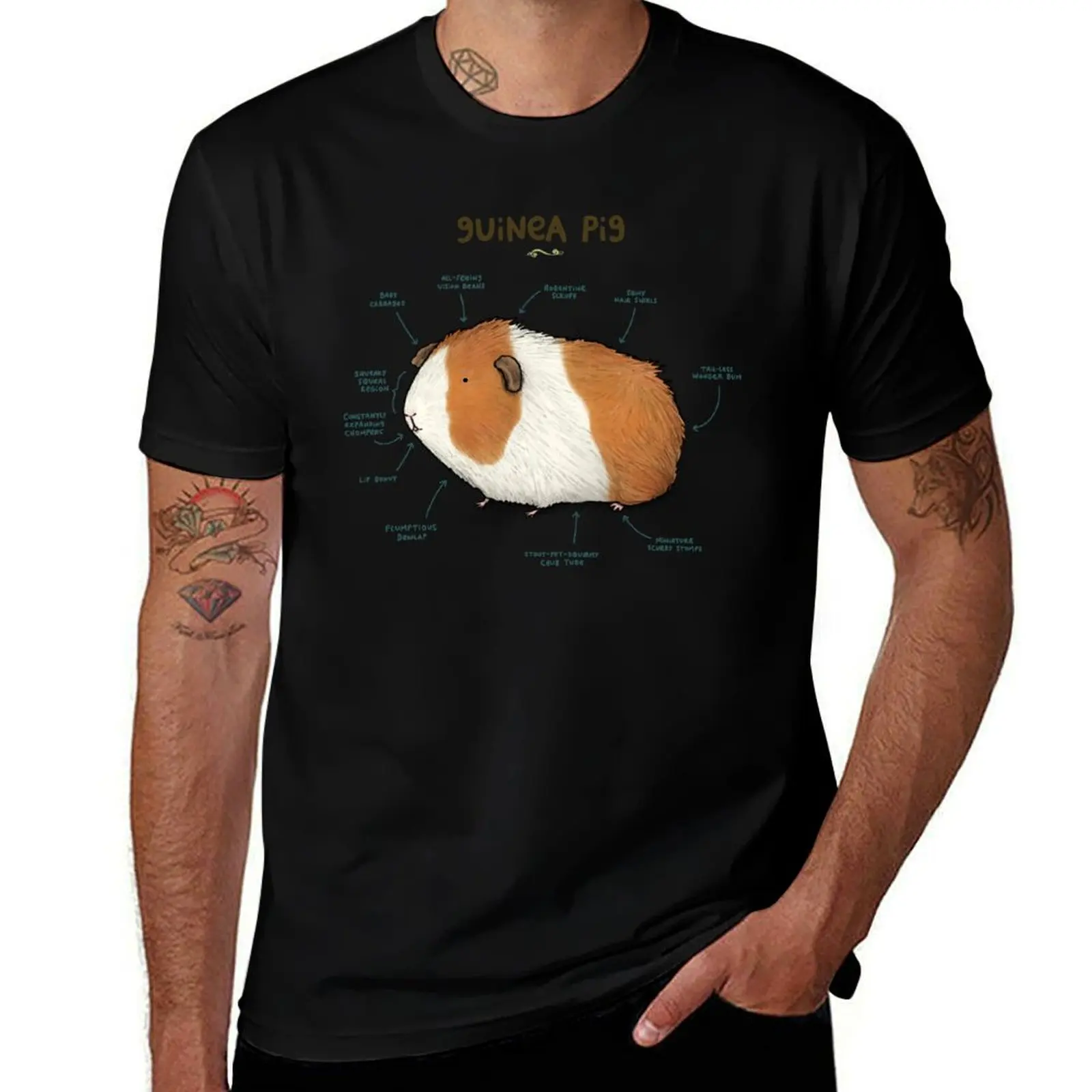Anatomy of a Guinea Pig T-Shirt graphics designer shirts anime tshirt Men's cotton t-shirt
Anatomy of a Guinea Pig T-Shirt graphics designer shirts anime tshirt Men's cotton t-shirt