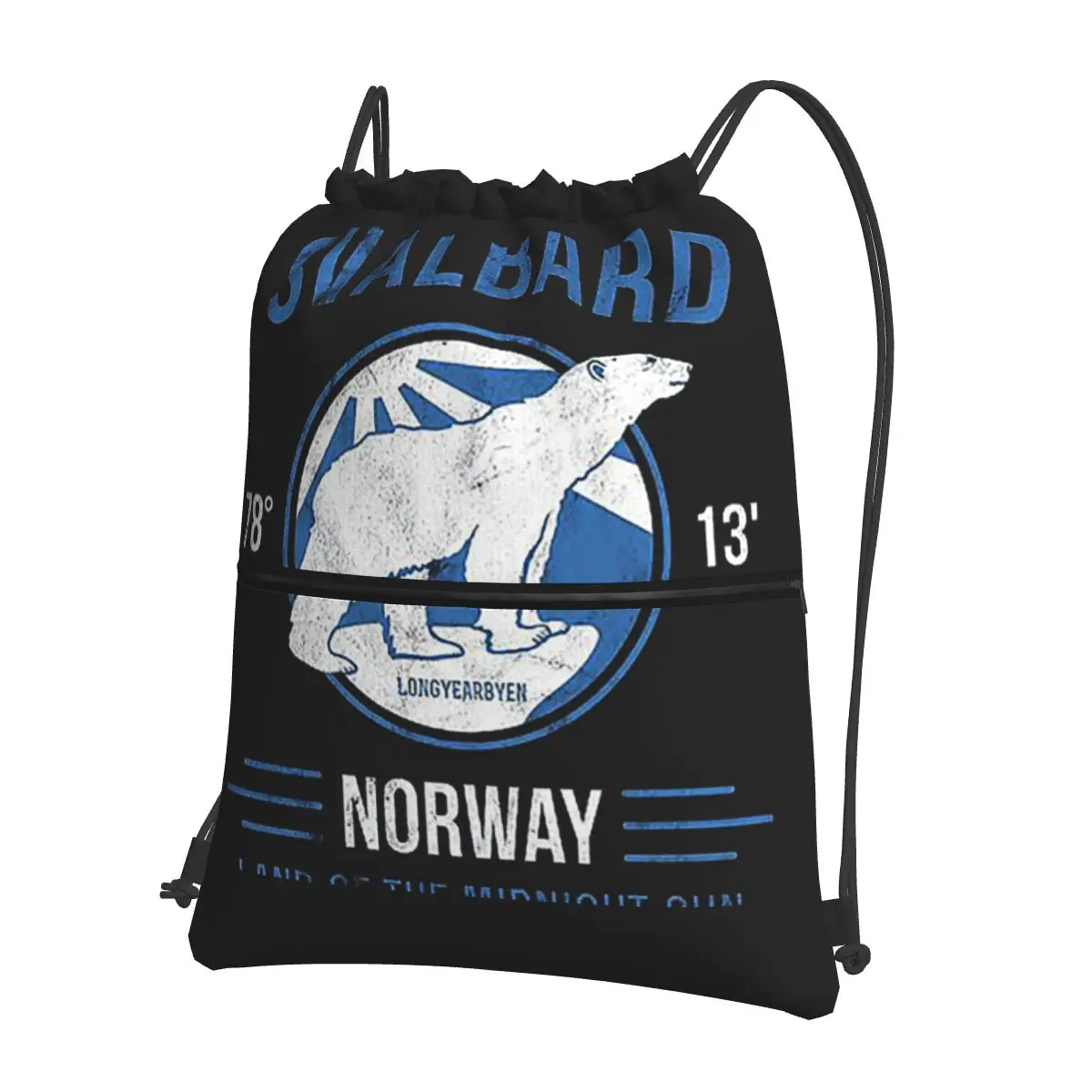 Svalbard Polar Bear Midnight Sun In Norway Backpacks Portable Drawstring Bundle Pocket Sports Bag Book Bags for Travel Students
Svalbard Polar Bear Midnight Sun In Norway Backpacks Portable Drawstring Bundle Pocket Sports Bag Book Bags for Travel Students