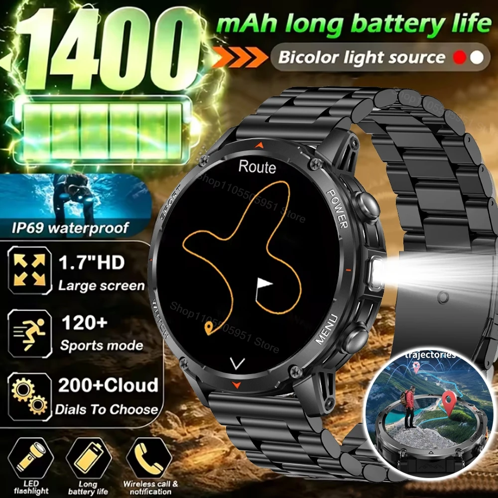 2026 Outdoors New T-Rex 3 Military Grade 1400mAh Battery Smart Watch Men 3ATM Waterproof GPS Bluetooth Call Sports Fitness Watch
2026 Outdoors New T-Rex 3 Military Grade 1400mAh Battery Smart Watch Men 3ATM Waterproof GPS Bluetooth Call Sports Fitness Watch