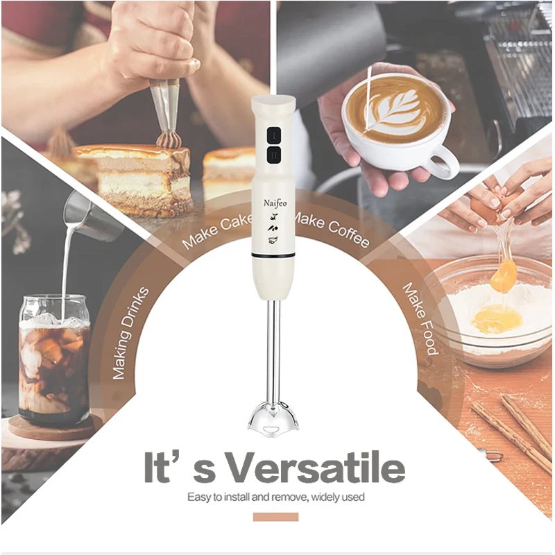 400W Powerful Motor Handheld Blender, Electric Mixer for Kitchen, Portable Blender for Smoothies, Food & Drink Preparation
400W Powerful Motor Handheld Blender, Electric Mixer for Kitchen, Portable Blender for Smoothies, Food & Drink Preparation
