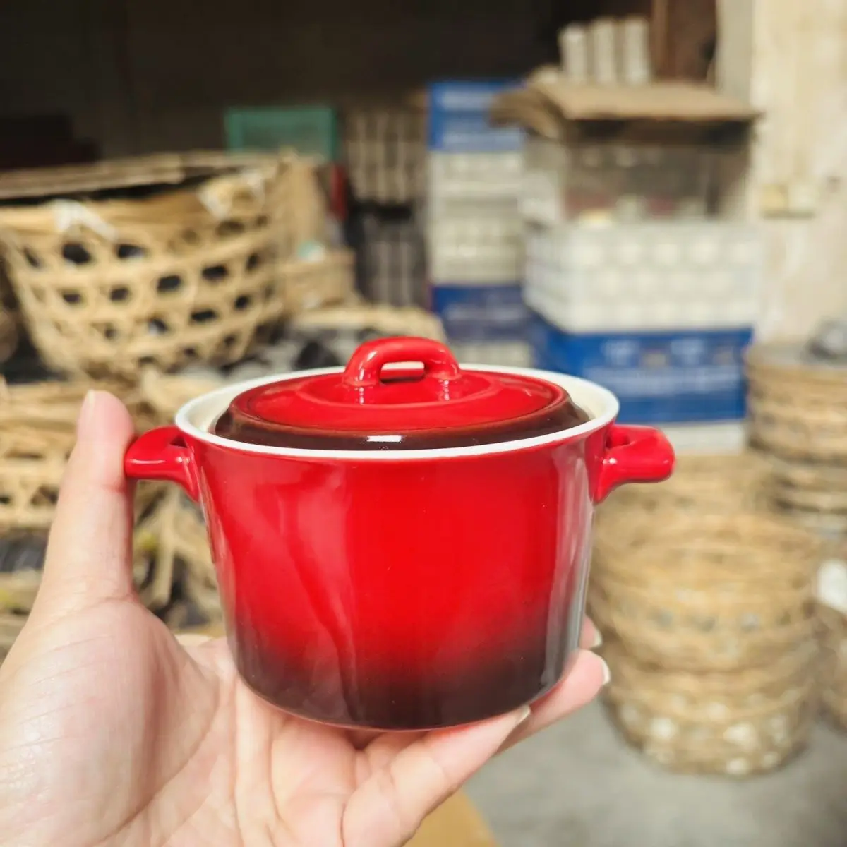 200ML Ceramic Steamed Egg Bowl with Lid,Egg Custard Bowl Baby Complementary Food Dessert Bowl,Binaural Stew Cup Side Dish Bowl
200ML Ceramic Steamed Egg Bowl with Lid,Egg Custard Bowl Baby Complementary Food Dessert Bowl,Binaural Stew Cup Side Dish Bowl