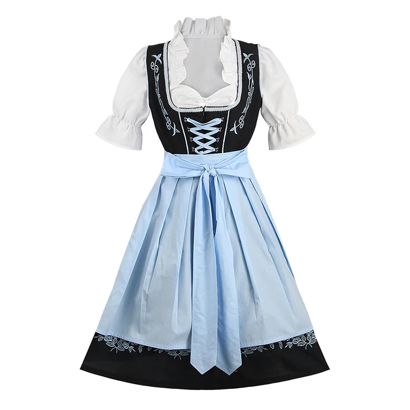 Women German Dirndl Dress Oktoberfest Dirndl Lace Up Festival Dress Oktoberfest Costume Cosplay Costume Party Dress
Women German Dirndl Dress Oktoberfest Dirndl Lace Up Festival Dress Oktoberfest Costume Cosplay Costume Party Dress