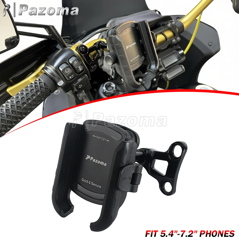 Fit 5.4"-7.2" Smartphones Motorcycle Phone Mount Support Motorbike Phone Bracket Stand For Harley Softail Dyna Touring Sportster
Fit 5.4"-7.2" Smartphones Motorcycle Phone Mount Support Motorbike Phone Bracket Stand For Harley Softail Dyna Touring Sportster