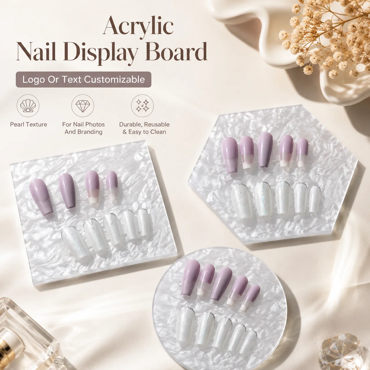 3pc Personalized Acrylic Nailfie Disc Nail Artist Photo Prop Manicure Display Board Salon Advertising Sign Tool Nail Tech Decor
3pc Personalized Acrylic Nailfie Disc Nail Artist Photo Prop Manicure Display Board Salon Advertising Sign Tool Nail Tech Decor