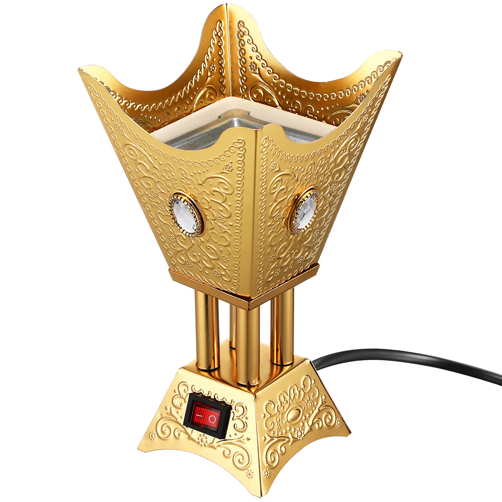 Electric Incense Burner Metal Ancient Style Plug in Censer for Home Decor Living Room Table Easy Clean
Electric Incense Burner Metal Ancient Style Plug in Censer for Home Decor Living Room Table Easy Clean