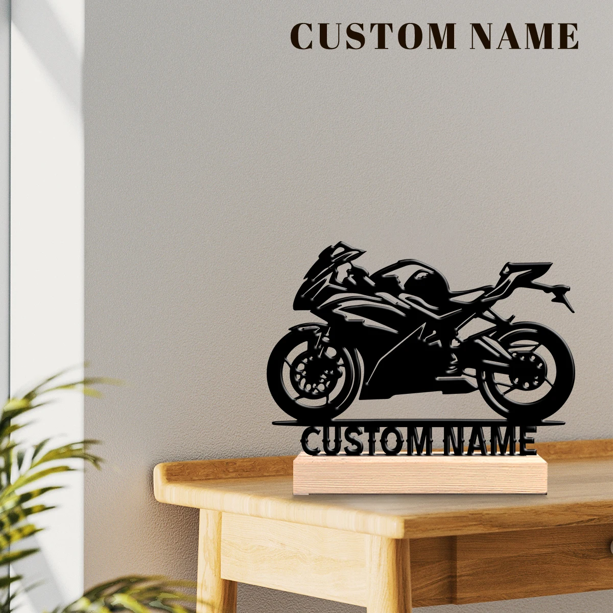 1Pc Custom Motor Bike Racing Wooden Base Metal Ornament,Home Room Desktop Decor,Ideal Birthday Wedding Graduation Festive Gift
1Pc Custom Motor Bike Racing Wooden Base Metal Ornament,Home Room Desktop Decor,Ideal Birthday Wedding Graduation Festive Gift
