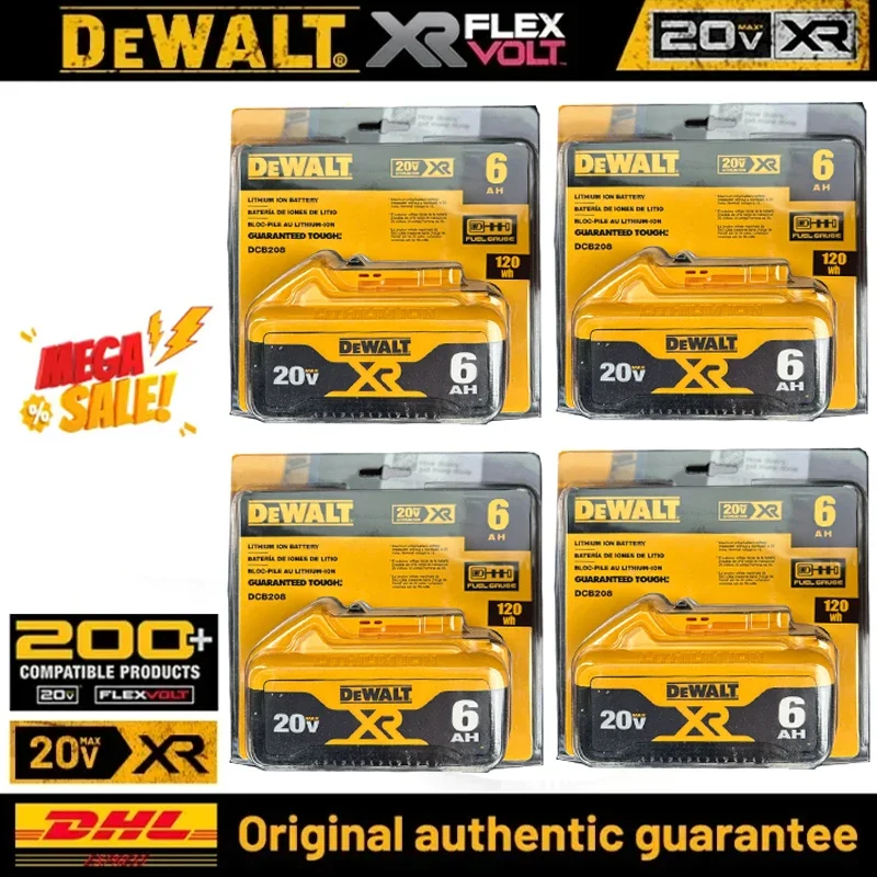 Dewalt Lithium-Ion chargeable Batteries for Dewalt Cordless Tools - Compatible with DCB,DCD,DCF,DCG,DCS,Series Tools20V 6Ah
Dewalt Lithium-Ion chargeable Batteries for Dewalt Cordless Tools - Compatible with DCB,DCD,DCF,DCG,DCS,Series Tools20V 6Ah