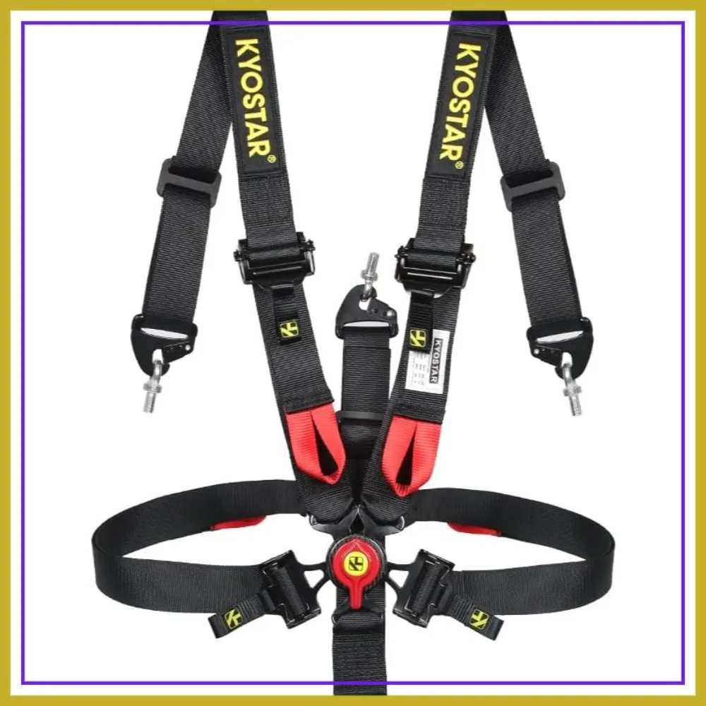 5 Point Harness Seat Belt with 2" Ultra Premium Quality Heavy-Duty Soft Carbon Latch Quick Release for Go Kart UTV ATV
5 Point Harness Seat Belt with 2" Ultra Premium Quality Heavy-Duty Soft Carbon Latch Quick Release for Go Kart UTV ATV