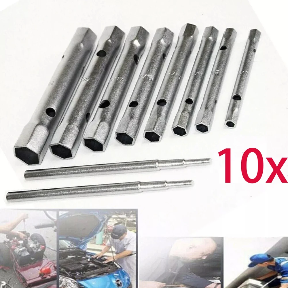 10Pcs Tubular & Metric Box Spanner Wrench spark Bar Set Plug Sockets 6 – 22mm
10Pcs Tubular & Metric Box Spanner Wrench spark Bar Set Plug Sockets 6 – 22mm