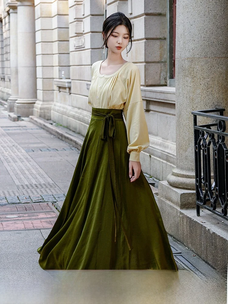 Оригинальная цельная юбка Dr Autumn Original National Sle Daily Hanfu, многоцветная цельная юбка с воротником в форме сердца, десять перерывов, Tang S...
Оригинальная цельная юбка Dr Autumn Original National Sle Daily Hanfu, многоцветная цельная юбка с воротником в форме сердца, десять перерывов, Tang S...