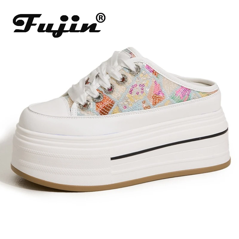 Fujin 8.5cm Air Mesh Microfiber Leather Chunky Sneaker Ankle Boots Bling High Brand Comfy Slipper Shoes Fashion Summer Women
Fujin 8.5cm Air Mesh Microfiber Leather Chunky Sneaker Ankle Boots Bling High Brand Comfy Slipper Shoes Fashion Summer Women