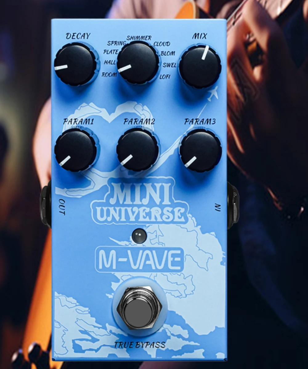 M-VAVE Mini Universe аналоговая реверберационная гитарная педаль с 9 эффектами реверберации комнаты/мерцающий/Lofi/Весенняя цифровая реверберационная гитара электрическая
M-VAVE Mini Universe аналоговая реверберационная гитарная педаль с 9 эффектами реверберации комнаты/мерцающий/Lofi/Весенняя цифровая реверберационная гитара электрическая
