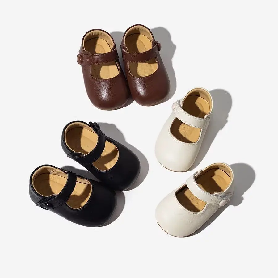 Toddler Flat Shoes Round Toes Girls Leather Shoes Soild Color Versatile 2026 Brand New Baby Walking Shoes Soft Bottom Trendy
Toddler Flat Shoes Round Toes Girls Leather Shoes Soild Color Versatile 2026 Brand New Baby Walking Shoes Soft Bottom Trendy