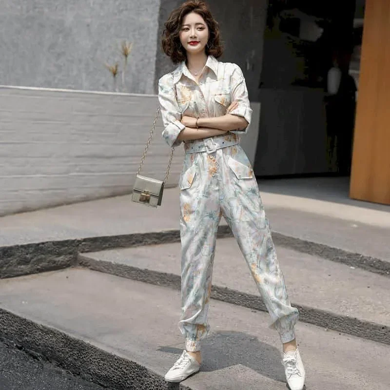 High Waist Jumpsuits for Women Casual Solid Long Sleeve Bodysuit Loose Outfit Women Ankle-Length Pants Cargo Pants E4616
High Waist Jumpsuits for Women Casual Solid Long Sleeve Bodysuit Loose Outfit Women Ankle-Length Pants Cargo Pants E4616