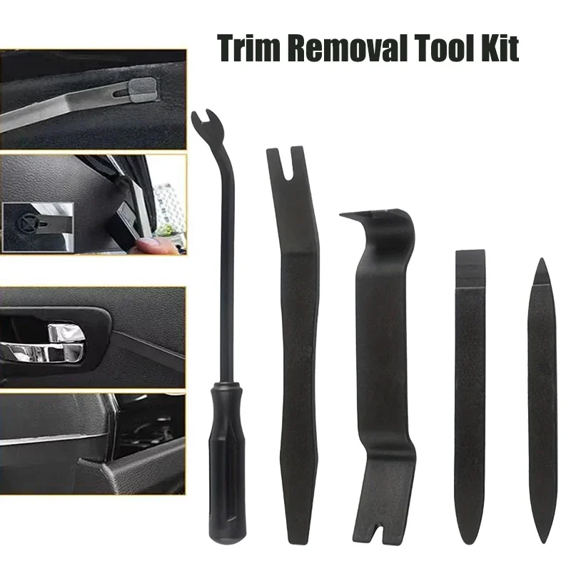 5Pcs Auto Trim Removal Tool Kit, No Scratch Plastic Pry Tool Kit - Interior Door Panel Clip Fastener Removal Set For Vehicle
5Pcs Auto Trim Removal Tool Kit, No Scratch Plastic Pry Tool Kit - Interior Door Panel Clip Fastener Removal Set For Vehicle