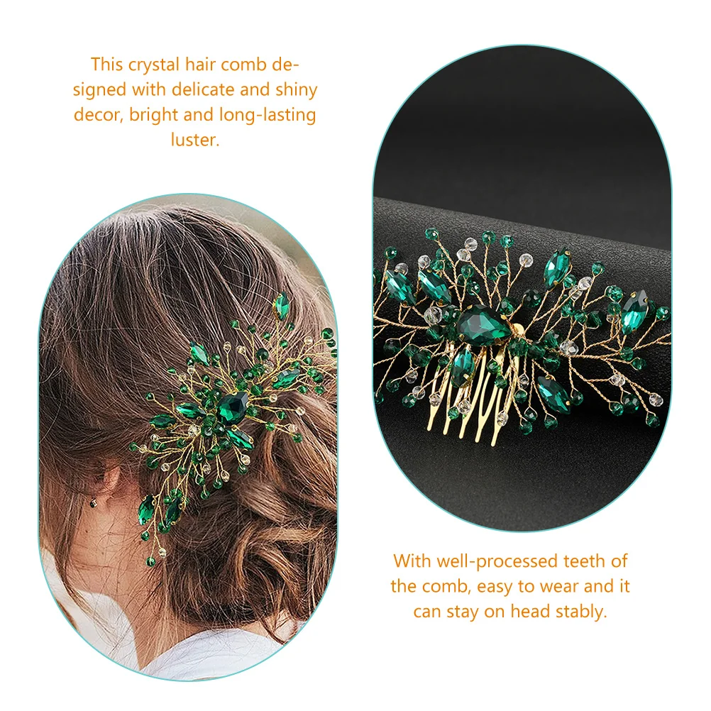 Sparkling Crystal Hair Comb For Bride Wedding Bridal Headpiece Elegant Decorative Stable Comfort Dance Party Accessories
Sparkling Crystal Hair Comb For Bride Wedding Bridal Headpiece Elegant Decorative Stable Comfort Dance Party Accessories