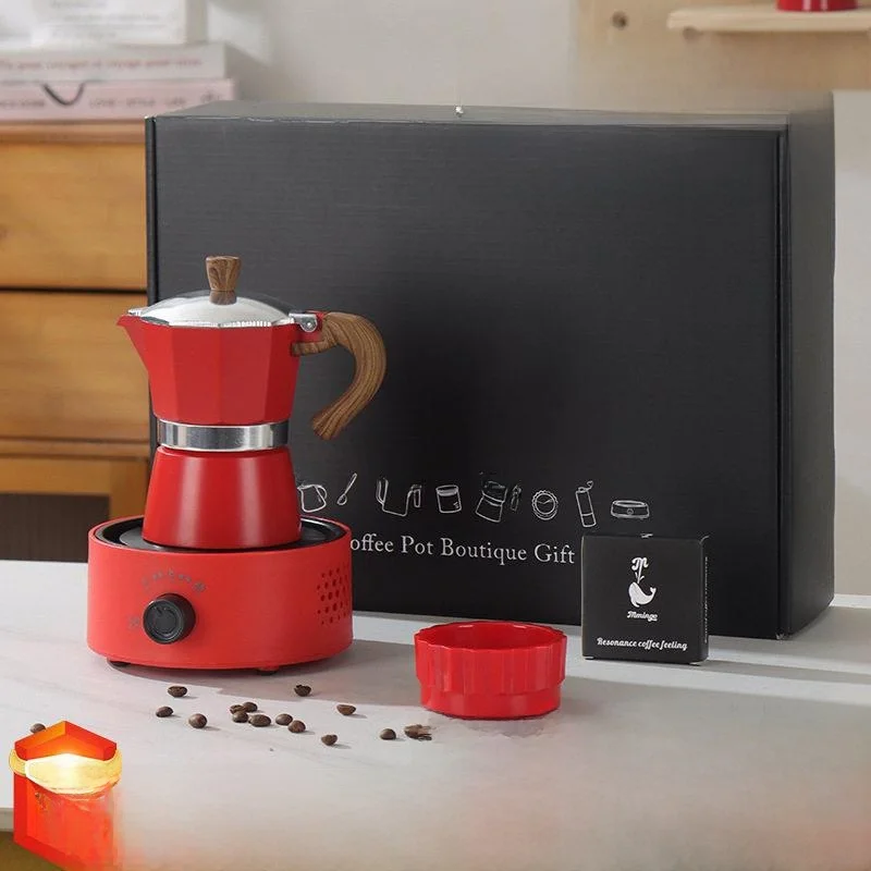 Moka Pot Coffee Maker Handbrew Coffee Equipment Office Guest Serving Set Gift Box Home Use Coffee Brewing Utensils
Moka Pot Coffee Maker Handbrew Coffee Equipment Office Guest Serving Set Gift Box Home Use Coffee Brewing Utensils