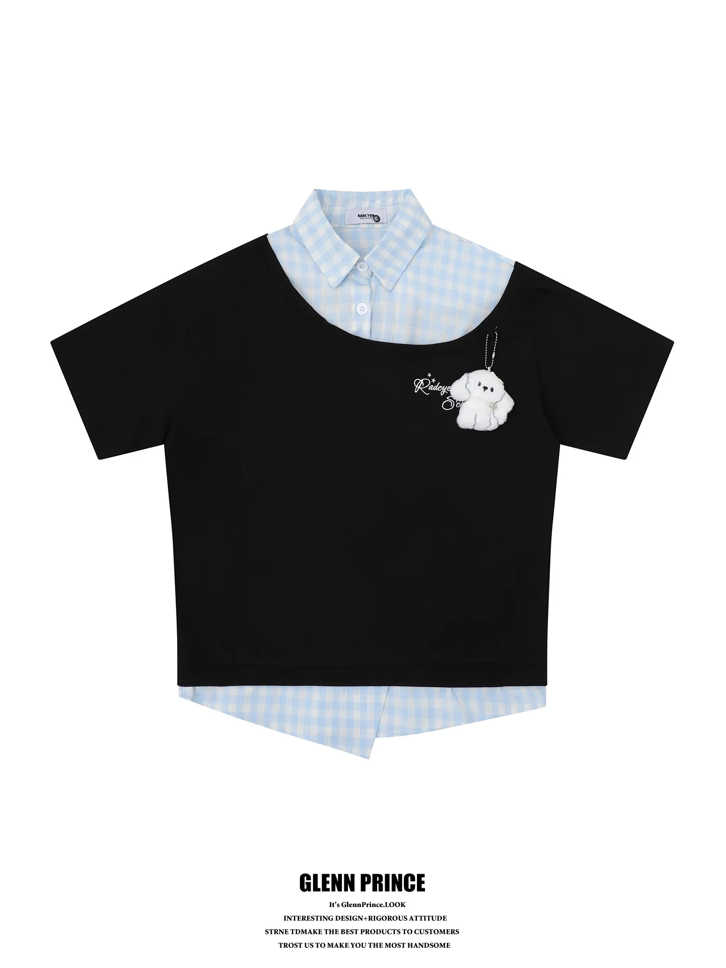 Korean Style Lazy Chic Asymmetrical Splicing Fake Two-Piece Short Sleeve T-Shirt Men Summer Design Sense Top Cotton Youth Fas...
Korean Style Lazy Chic Asymmetrical Splicing Fake Two-Piece Short Sleeve T-Shirt Men Summer Design Sense Top Cotton Youth Fas...