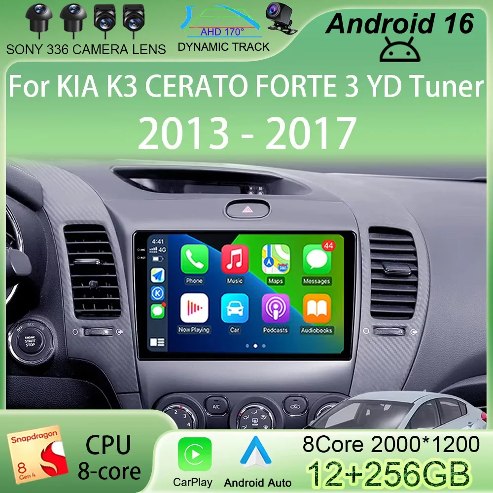 Android16 Carplay Auto For KIA K3 CERATO FORTE 3 YD Tuner 2013 2014 2015 2016 2017 Multimedia Player Video Car Radio WIFI+4G DSP
Android16 Carplay Auto For KIA K3 CERATO FORTE 3 YD Tuner 2013 2014 2015 2016 2017 Multimedia Player Video Car Radio WIFI+4G DSP