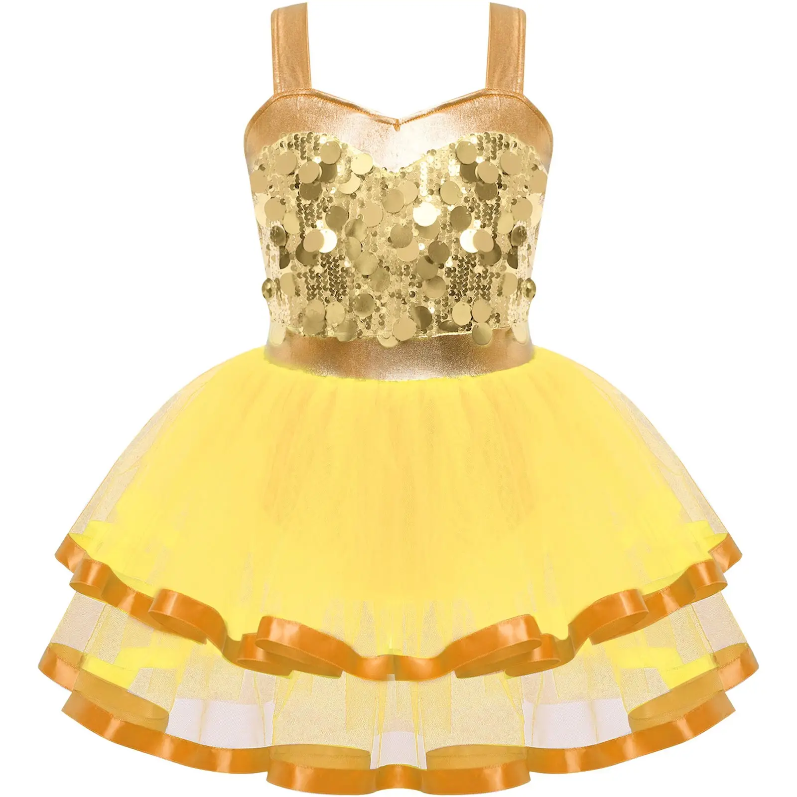 Girls Leotards Ballet Dance Dress Tutu Ballerina Stage Performance Costume Sleeveless Color Block Sparkling Sequins Tull Dress
Girls Leotards Ballet Dance Dress Tutu Ballerina Stage Performance Costume Sleeveless Color Block Sparkling Sequins Tull Dress
